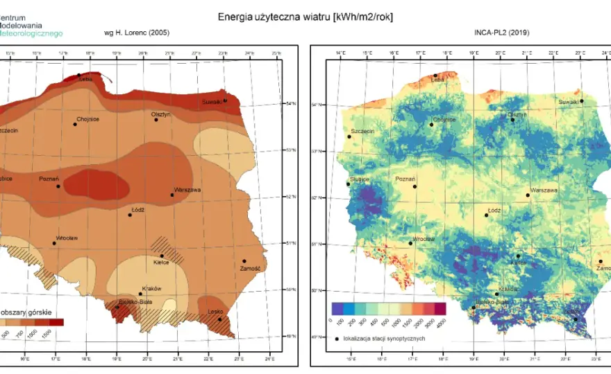  Mapa wiatrowa Polski 2023 - sprawdź gdzie w Polsce najczęściej wieje wiatr