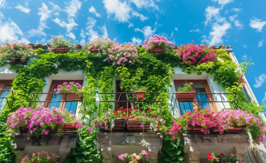 Kwiaty na balkon zdjęcia - Inspiracje na piękny balkon z roślinami 